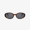 Polycarbonate Frame Oval Sunglasses