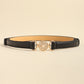 Rhinestone Decor PU Leather Belt