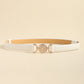 Rhinestone Decor PU Leather Belt