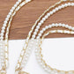 Pearl PU Crossbody Chain