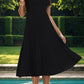 Perfee Pleated Off-Shoulder Midi Dress