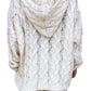 Cable-Knit Hooded Sweater