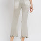 Lovervet Distressed Raw Hem Cropped Flare Jeans